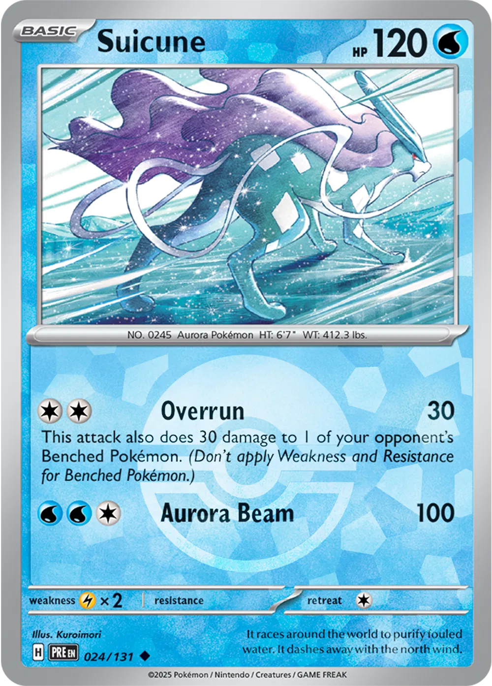 Suicune (Poke Ball Pattern) 024/131 · Holofoil (Prismatic Evolutions)