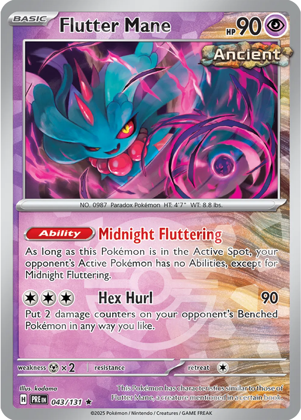 Flutter Mane (Poke Ball Pattern) 043/131 (Prismatic Evolutions)
