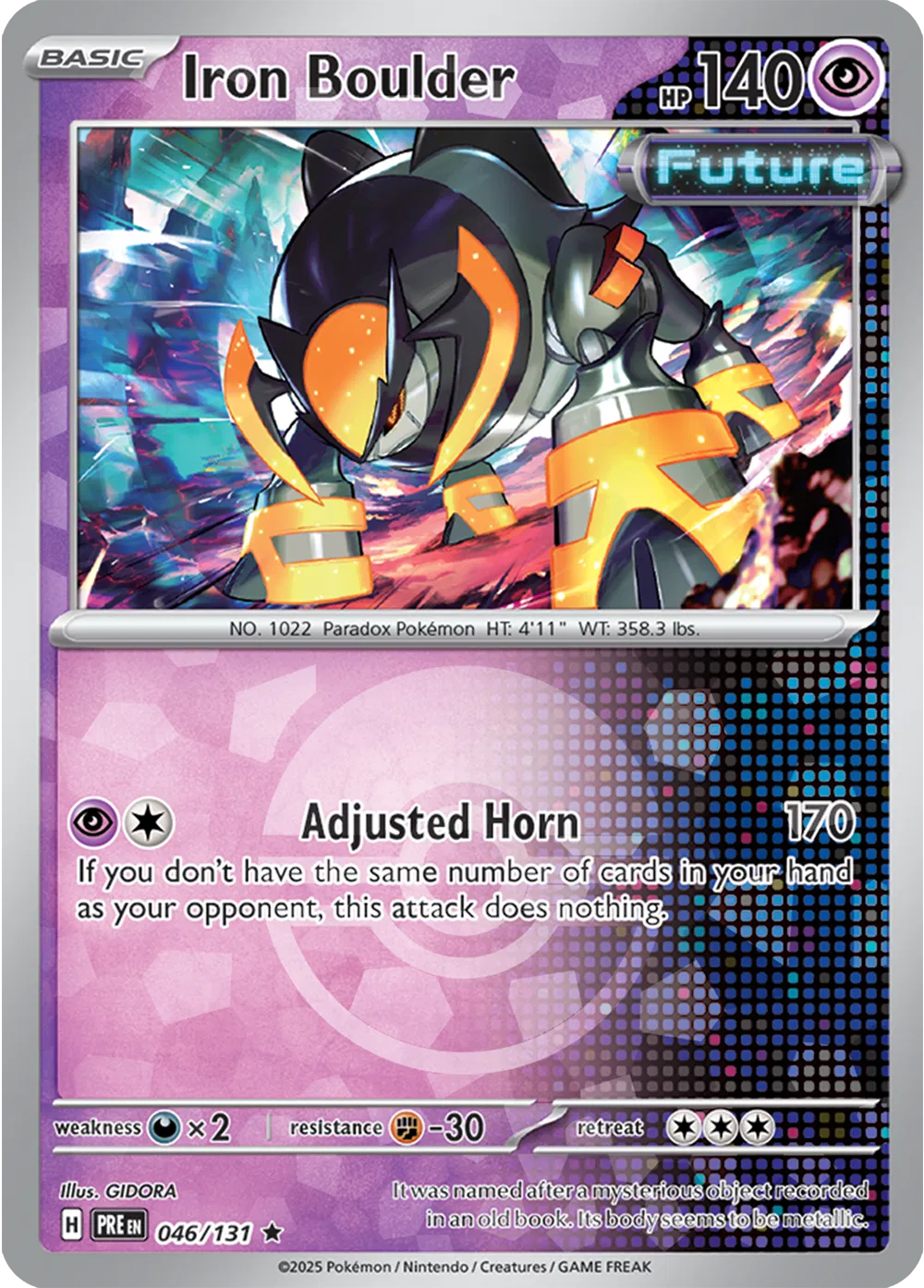 Iron Boulder (Poke Ball Pattern) 046/131 (Prismatic Evolutions)