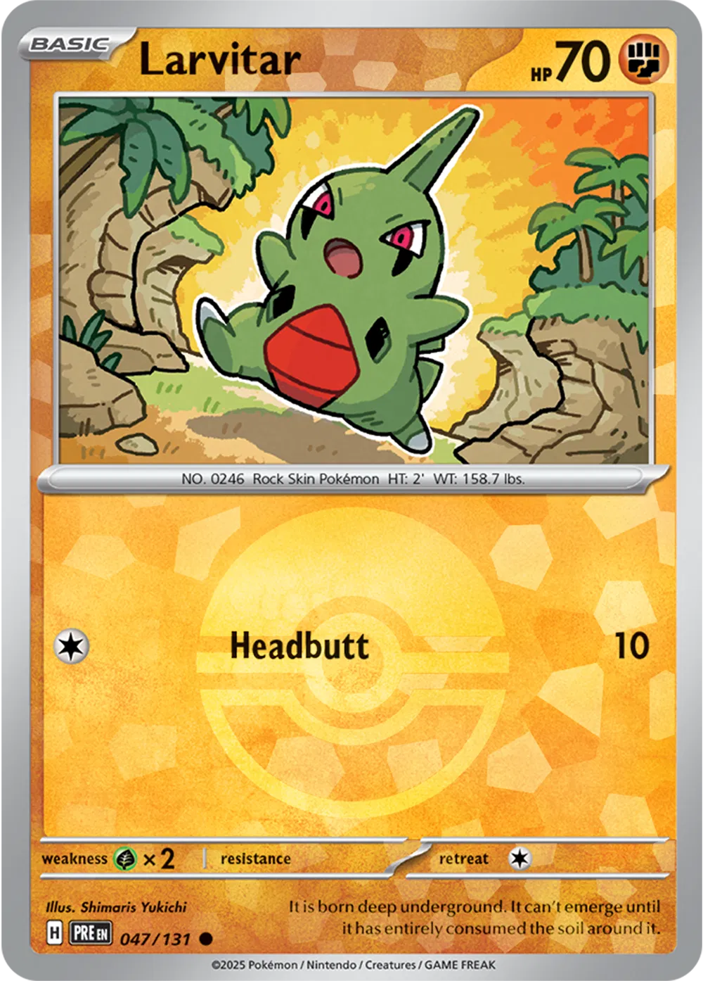 Larvitar (Poke Ball Pattern) 047/131 · Holofoil (Prismatic Evolutions)