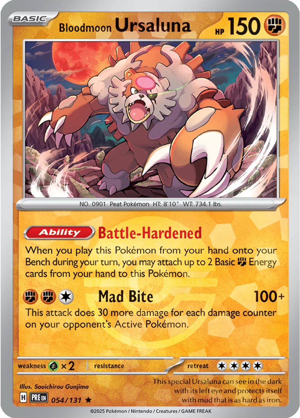 Bloodmoon Ursaluna (Poke Ball Pattern) 054/131 · Holofoil (Prismatic Evolutions)
