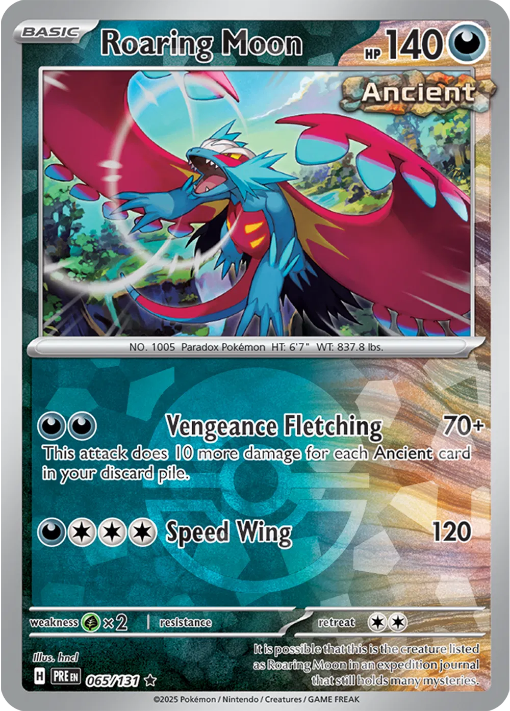 Roaring Moon (Poke Ball Pattern) 065/131 · Holofoil (Prismatic Evolutions)