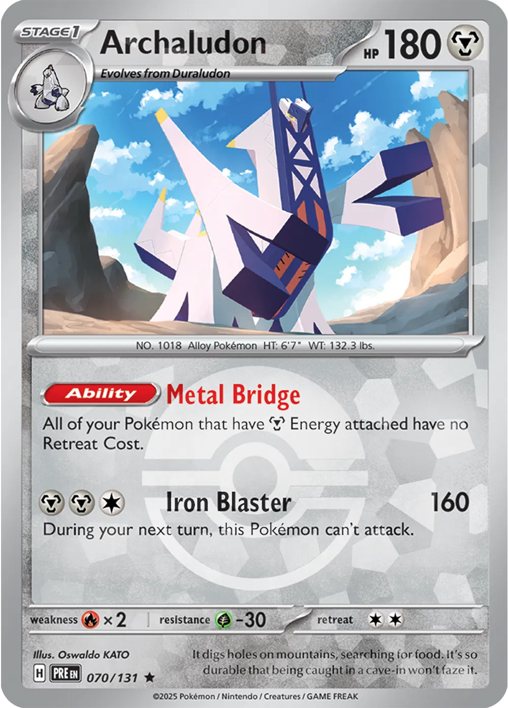 Archaludon (Poke Ball Pattern) 070/131 (Prismatic Evolutions)