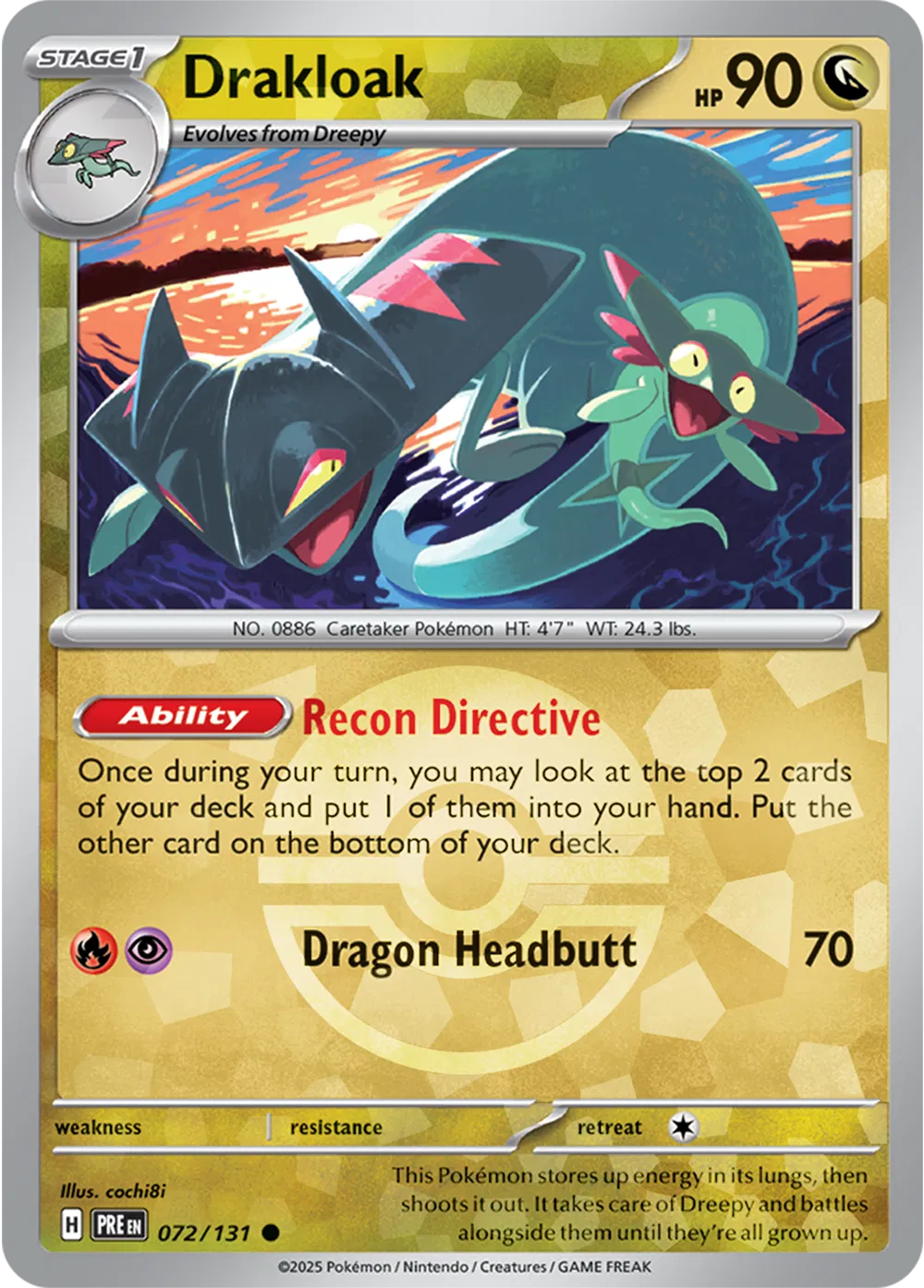 Drakloak (Poke Ball Pattern) 072/131 · Holofoil (Prismatic Evolutions)