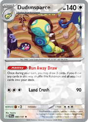 Dudunsparce (Poke Ball Pattern) 080/131 (Prismatic Evolutions)