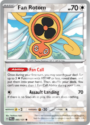 Fan Rotom - 085/131 (Poke Ball Pattern) - SV: Prismatic Evolutions (PRE)
