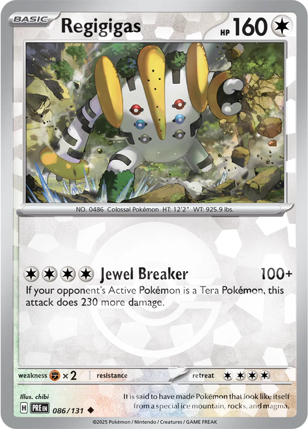Regigigas (Poke Ball Pattern) 086/131 · Holofoil (Prismatic Evolutions)