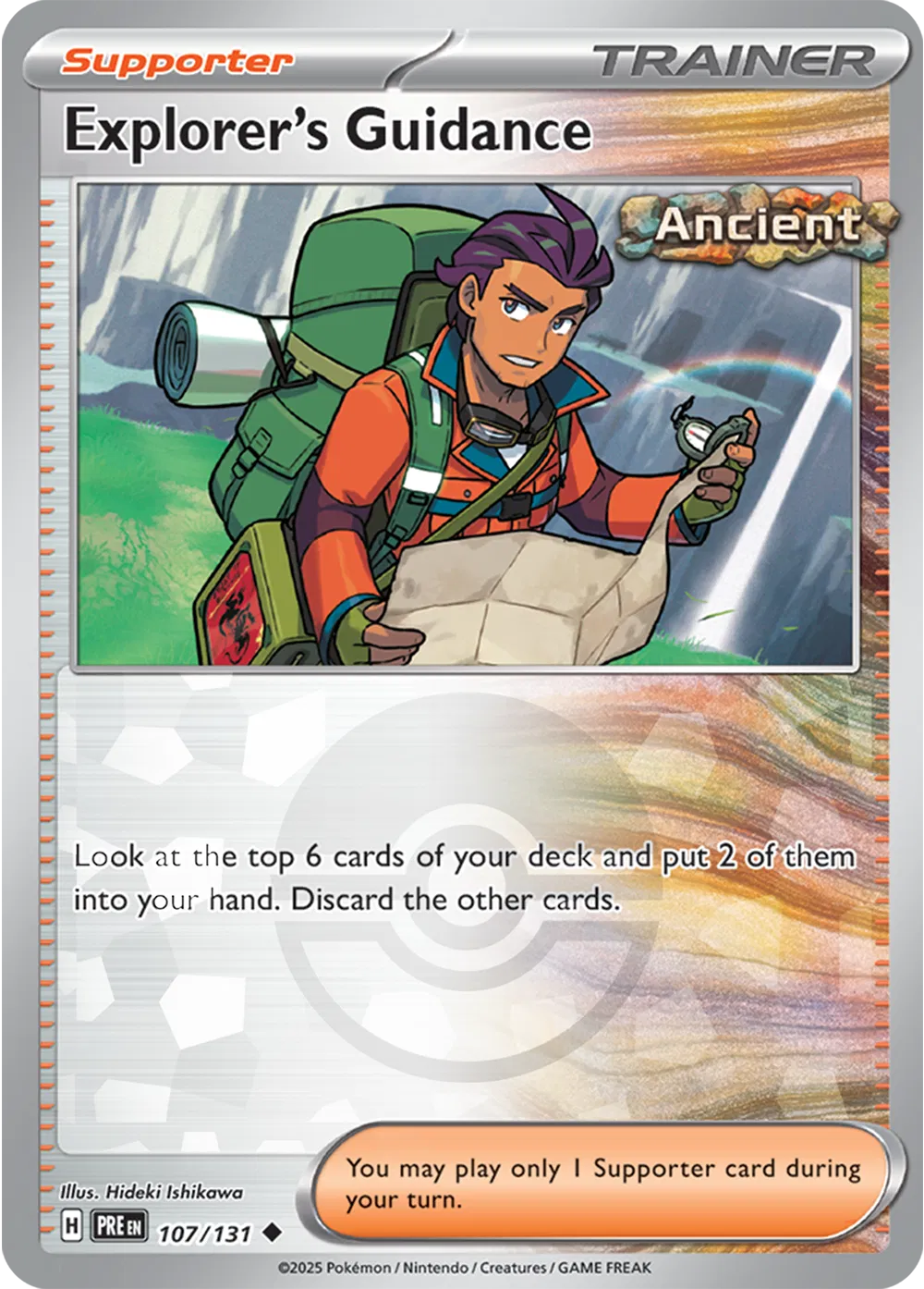Explorer's Guidance (Poke Ball Pattern) 107/131 (Prismatic Evolutions)