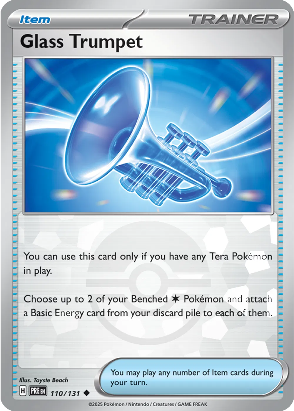 Glass Trumpet (Poke Ball Pattern) 110/131 (Prismatic Evolutions)