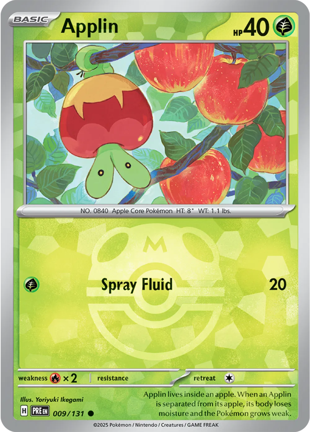 Applin (Master Ball Pattern) 009/131 (Prismatic Evolutions)