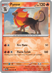 Pyroar (Master Ball Pattern) 016/131 (Prismatic Evolutions)