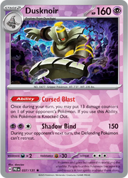 Dusknoir (Master Ball Pattern) 037/131 (Prismatic Evolutions)