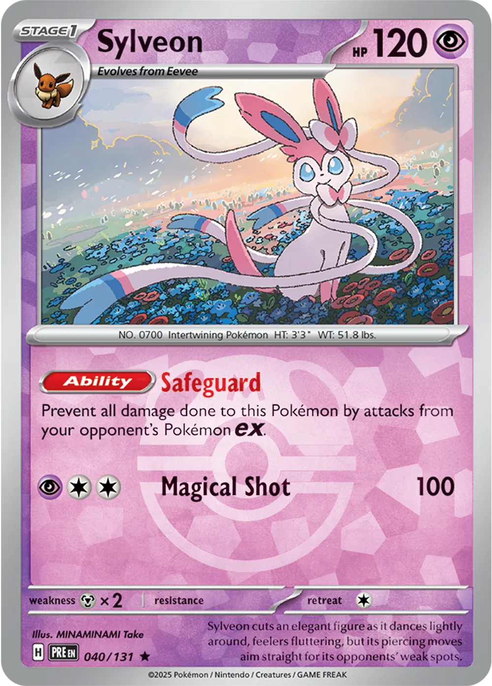 Sylveon (Master Ball Pattern) 040/131 (Prismatic Evolutions)