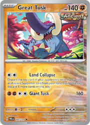Great Tusk (Master Ball Pattern) 055/131 (Prismatic Evolutions)