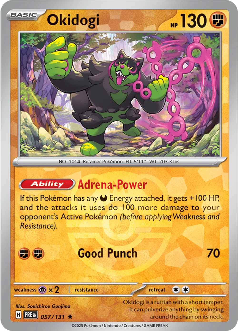 Okidogi (Master Ball Pattern) 057/131 (Prismatic Evolutions)