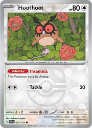 Hoothoot (Master Ball Pattern) 077/131 (Prismatic Evolutions)