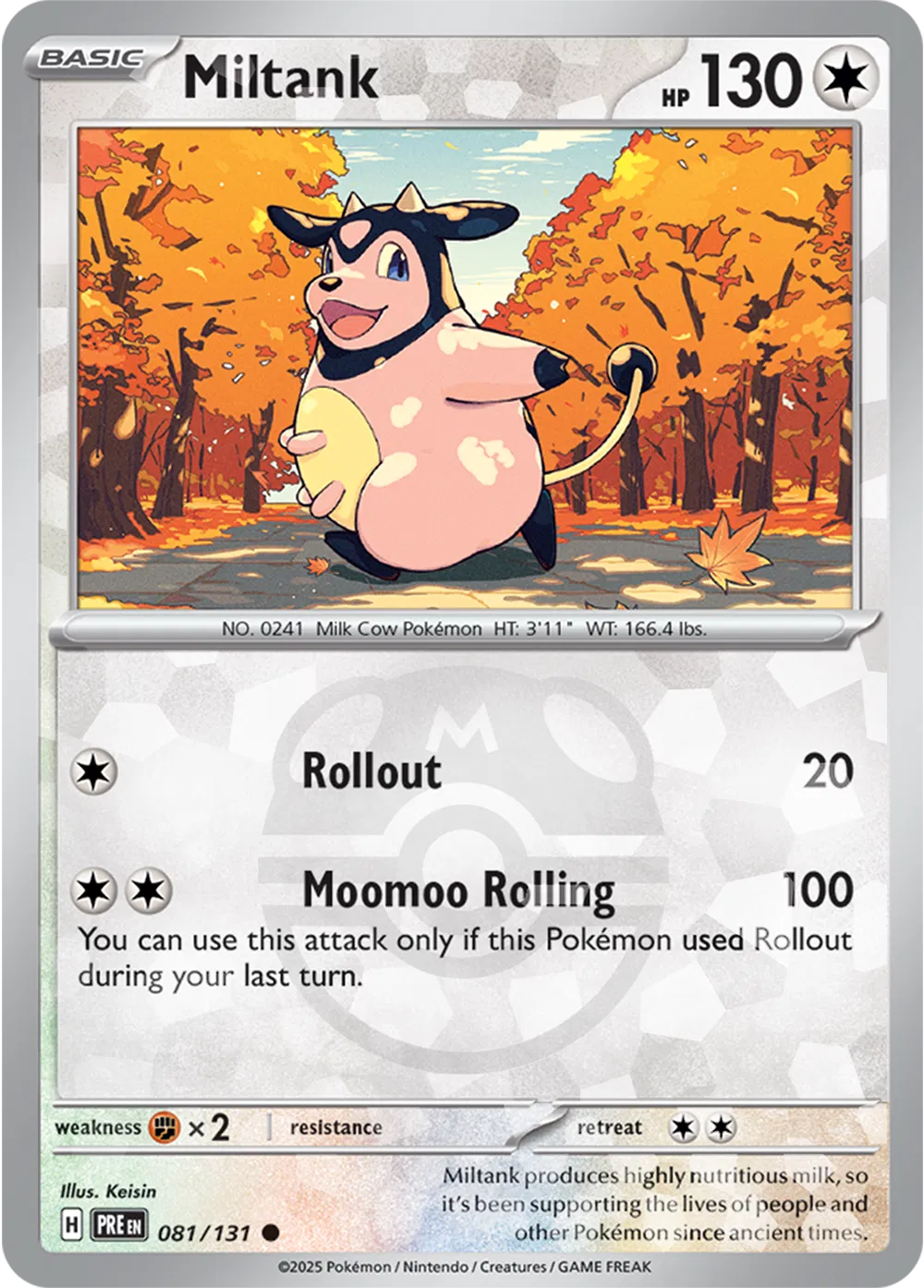 Miltank (Master Ball Pattern) 081/131 (Prismatic Evolutions)