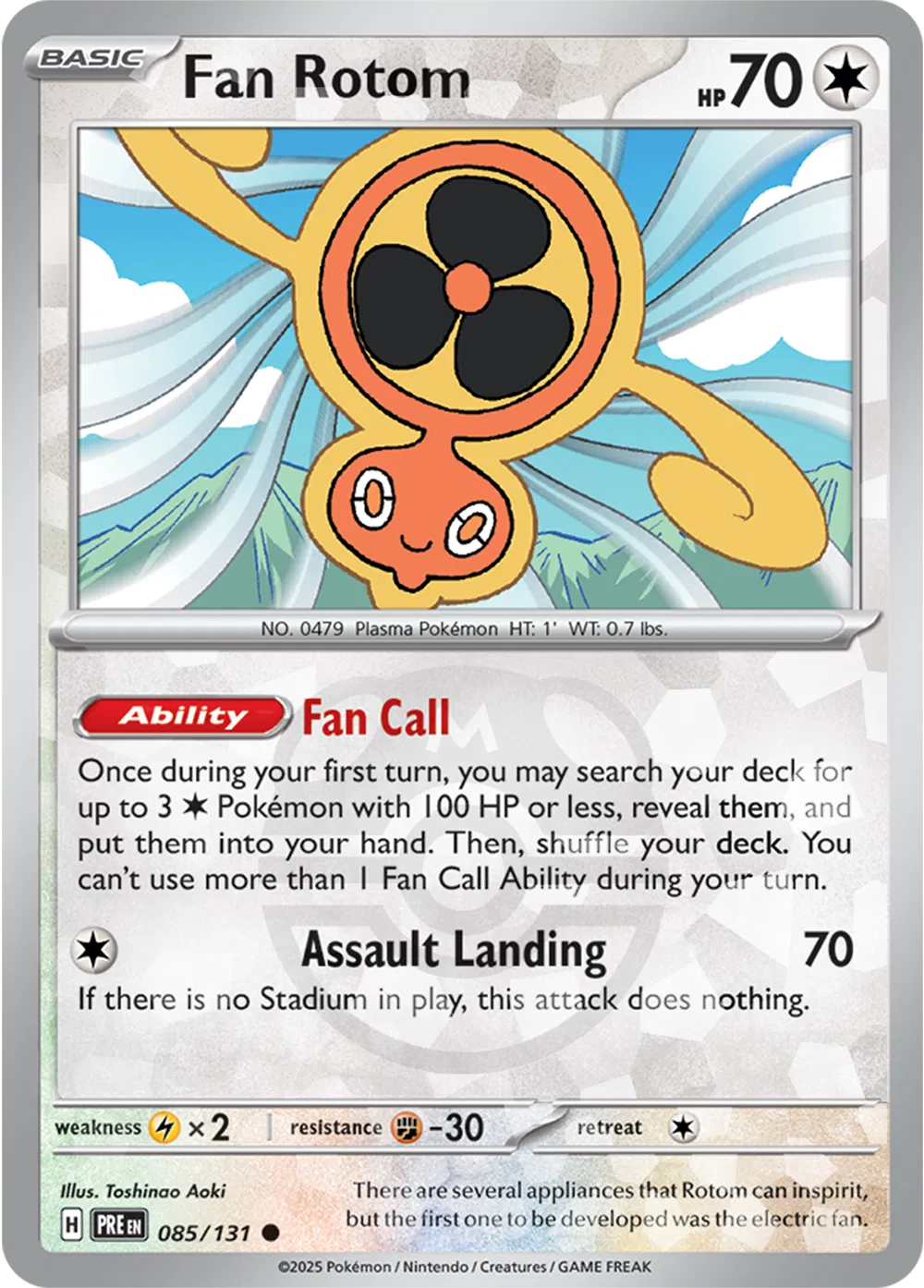 Fan Rotom (Master Ball Pattern) 085/131 (Prismatic Evolutions)
