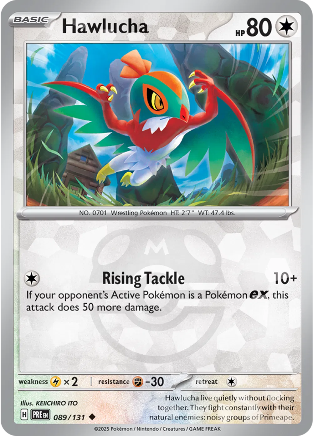 Hawlucha (Master Ball Pattern) 089/131 · Holofoil (Prismatic Evolutions)