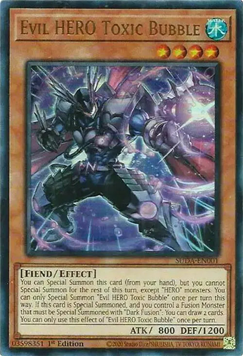 Evil HERO Toxic Bubble SUDA-EN001 (Supreme Darkness)