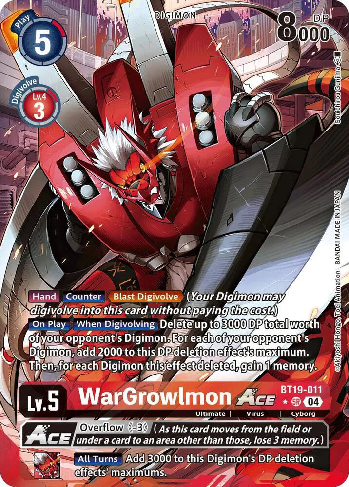 WarGrowlmon ACE (Alternate Art) BT19-011 SR (Release Special Booster 2.5)