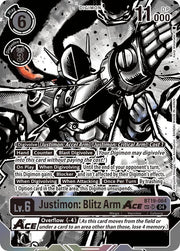 Justimon: Blitz Arm ACE (Textured) BT19-064 SR (Release Special Booster 2.5)