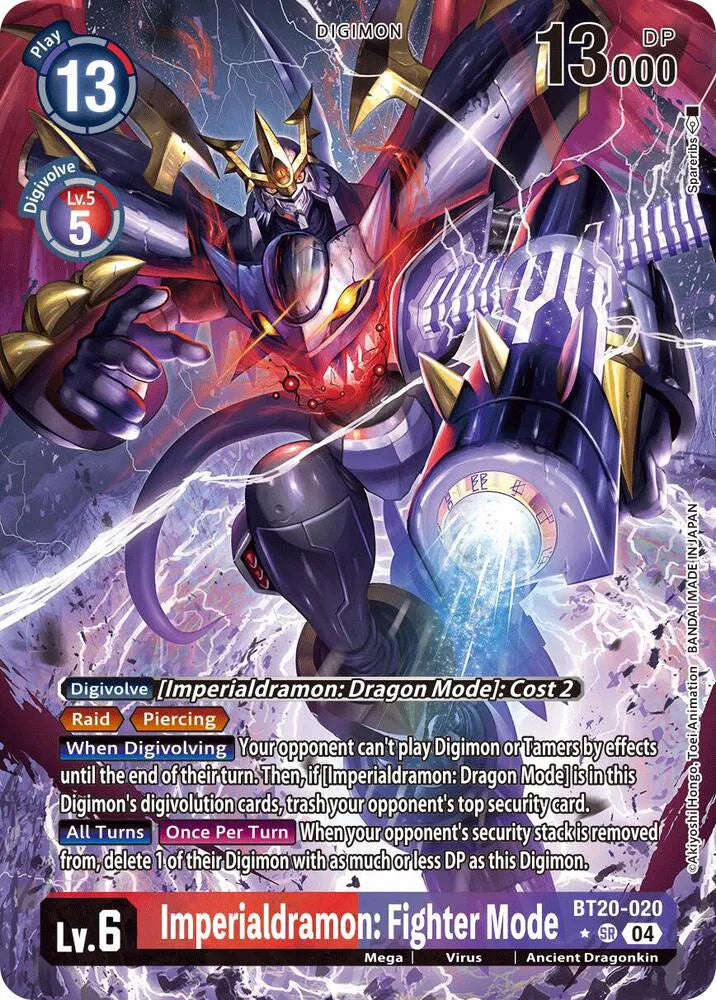 Imperialdramon: Fighter Mode (Alternate Art) BT20-020 SR (Release Special Booster 2.5)
