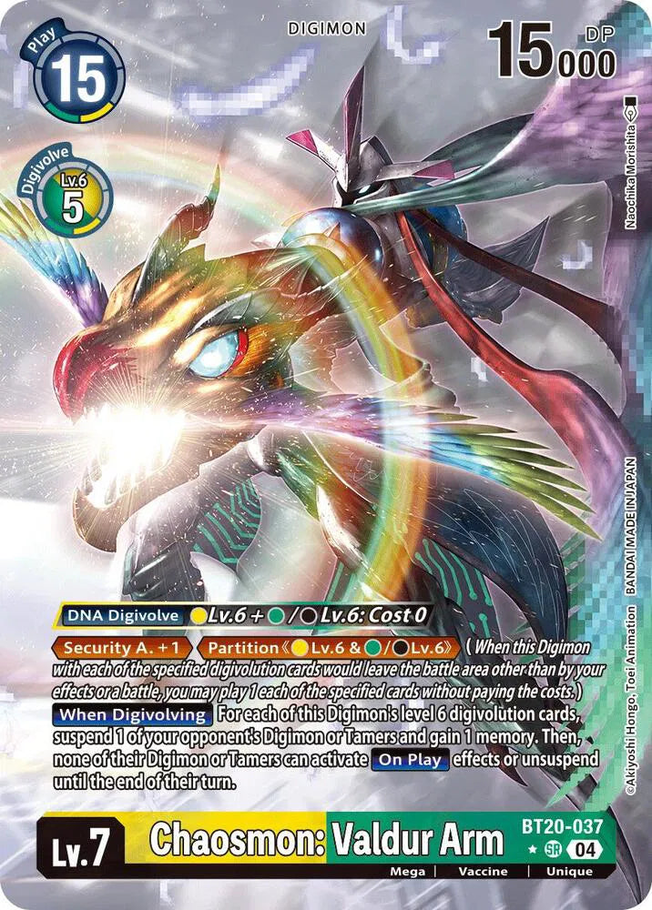 Chaosmon: Valdur Arm (Alternate Art) BT20-037 SR (Release Special Booster 2.5)
