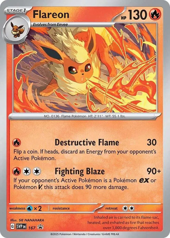 Flareon (Cosmos Holo) 167 (Scarlet & Violet Promo)