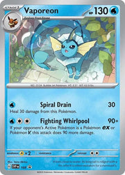 Vaporeon (Cosmos Holo) 168 (Scarlet & Violet Promo)