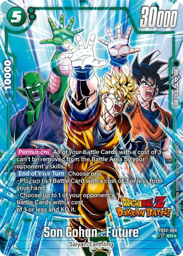 Son Gohan : Future (Dragon Ball Z Dokkan Battle Alternate Art) FB02-089 (Blazing Aura Alternate Art Reprints)