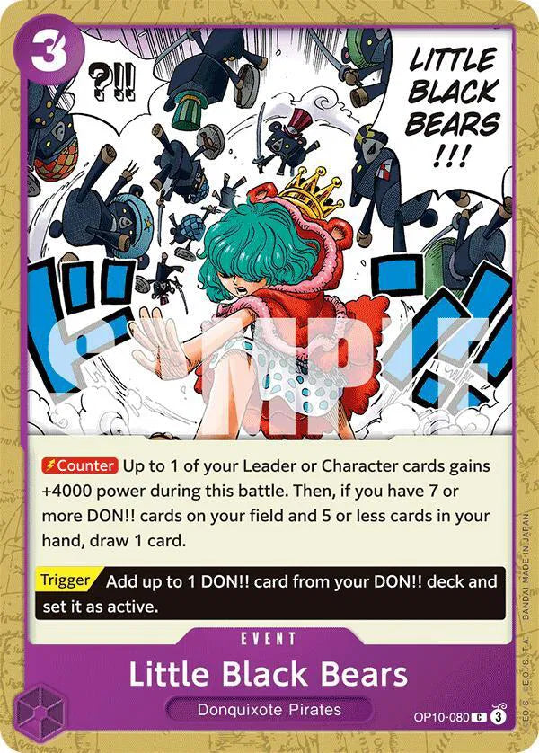 Little Black Bears OP10-080 (Royal Blood)