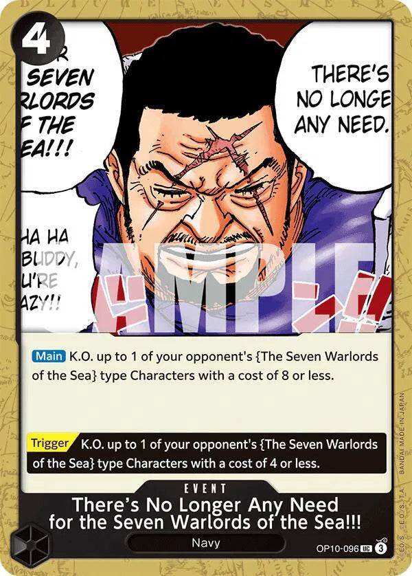 There's No Longer Any Need for the Seven Warlords of the Sea!!! OP10-096 (Royal Blood)