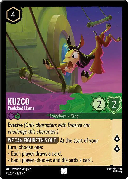 Kuzco - Panicked Llama 71/204 · Cold Foil (Archazia's Island)