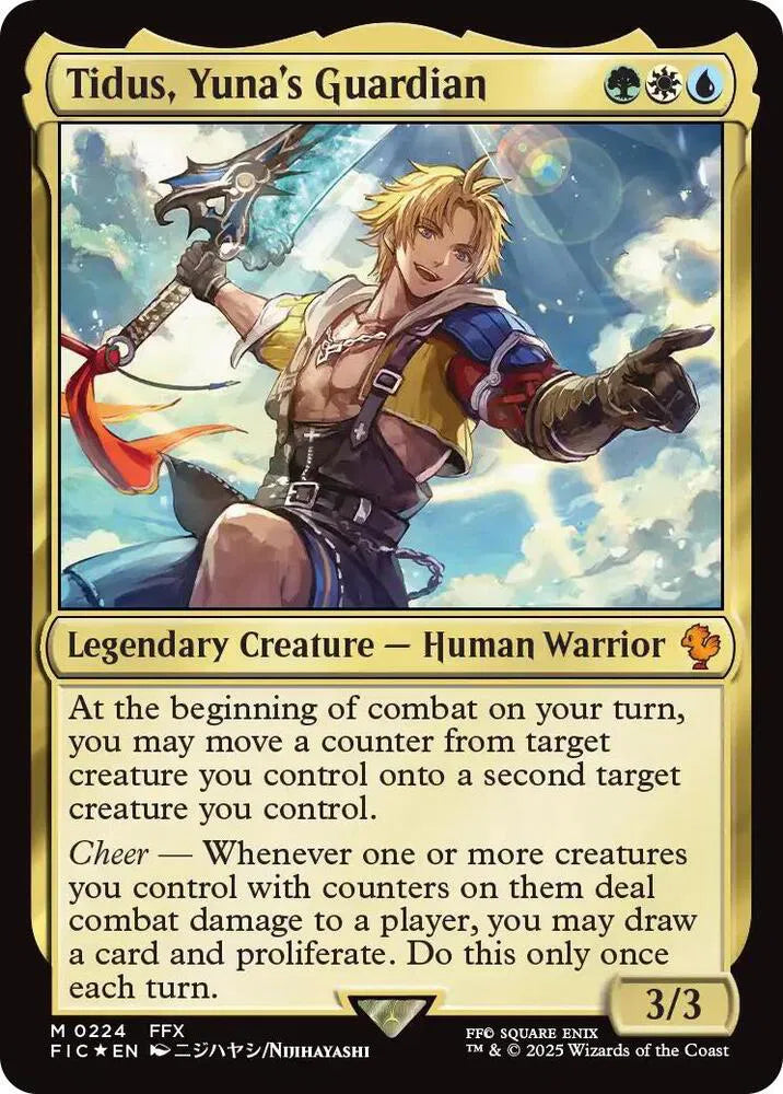 Tidus, Yuna's Guardian (Surge Foil) 224 (Commander: FINAL FANTASY)