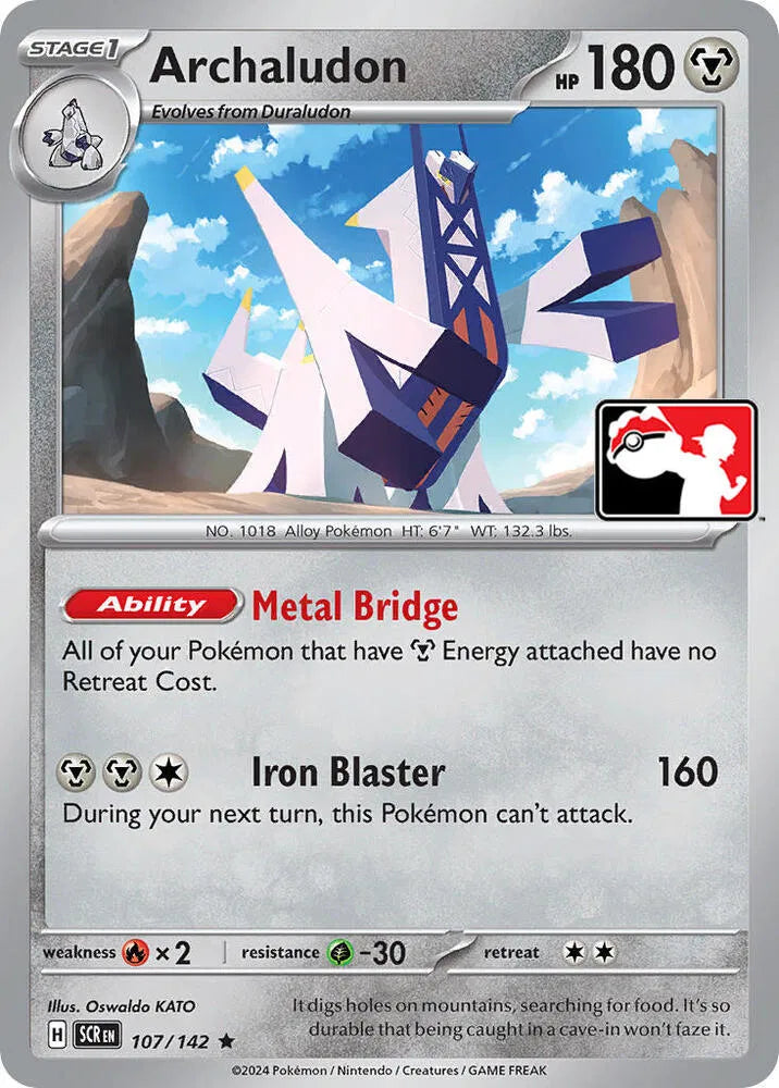 Archaludon 107/142 · Holofoil (Prize Pack Series One)