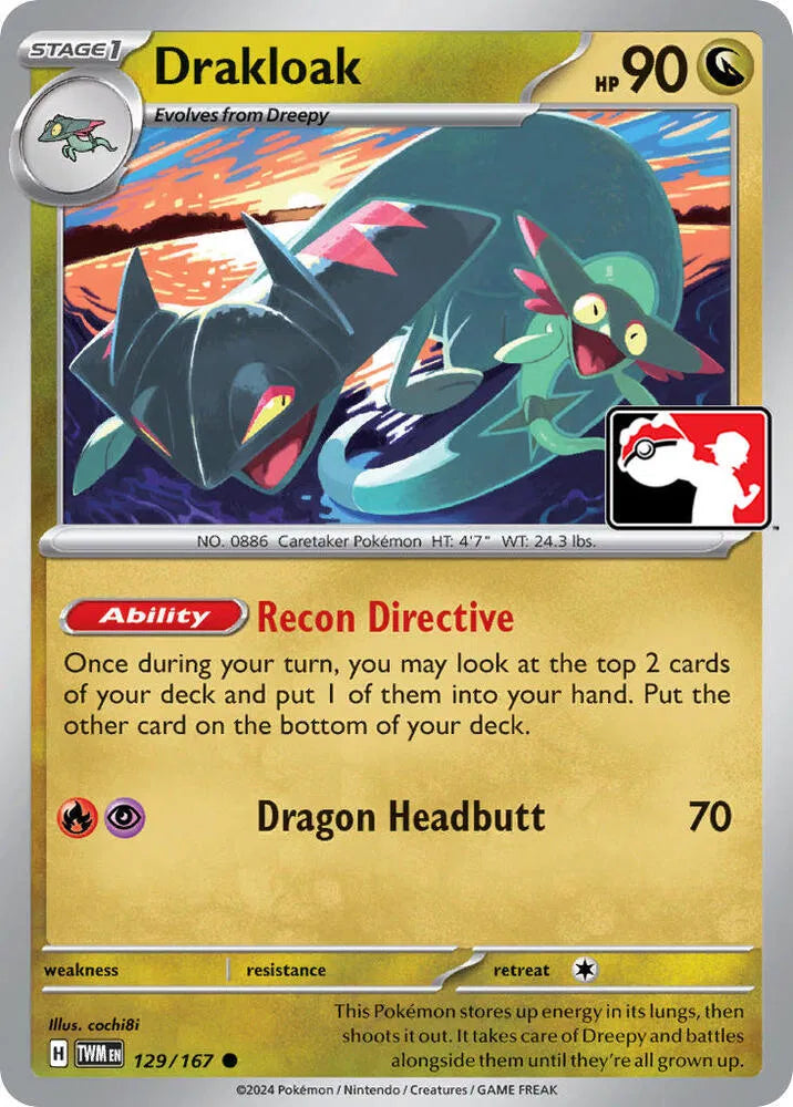 Drakloak 129/167 (Prize Pack Series One)
