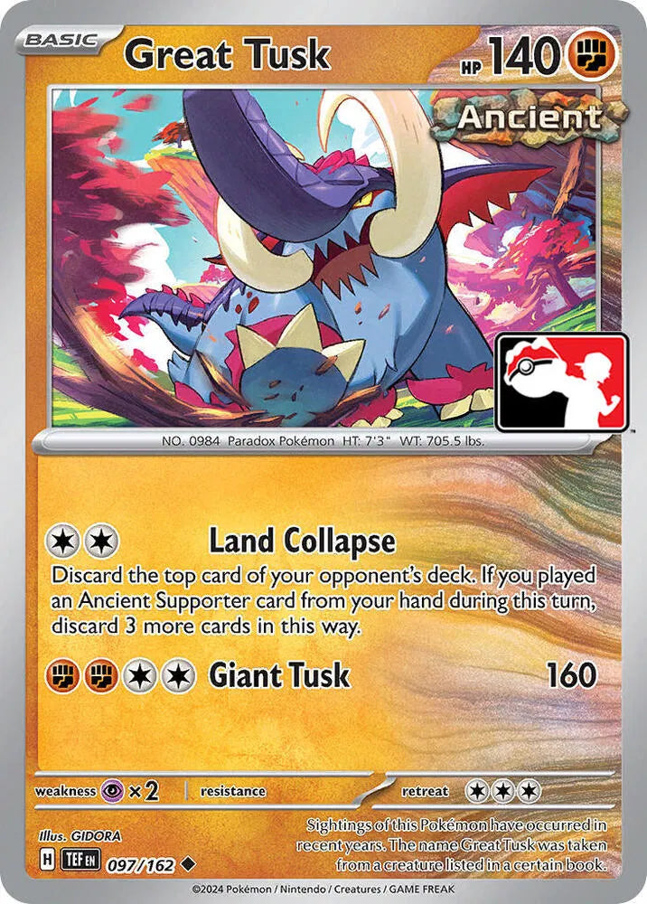 Great Tusk 097/162 (Prize Pack Series One)
