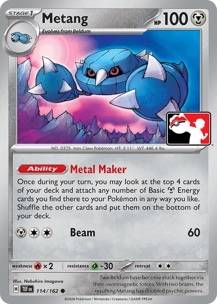 Metang 114/162 · Holofoil (Prize Pack Series One)