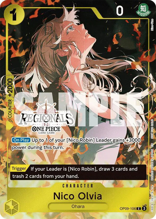 Nico Olvia (Offline Regional Participation Pack 2025 Vol.1) OP09-106 (One Piece Promotion Cards) — PSA 10