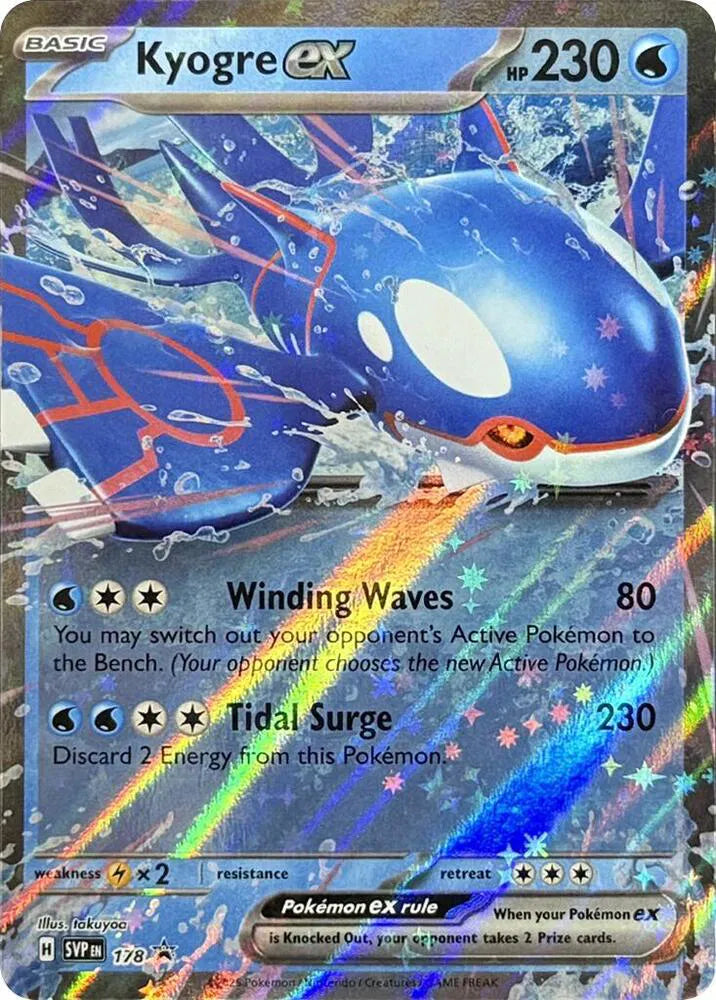 Kyogre ex 178 (Scarlet & Violet Promo)