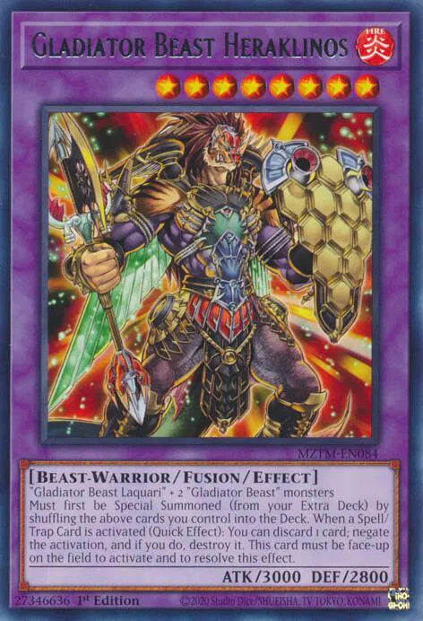 Gladiator Beast Heraklinos MZTM-EN084 (Maze of the Master)