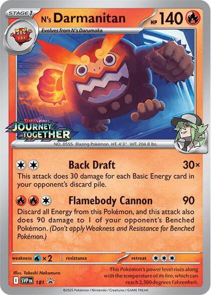 N's Darmanitan - 181 (SEALED) (Prerelease) - SV: Scarlet & Violet Promo Cards (SVP)