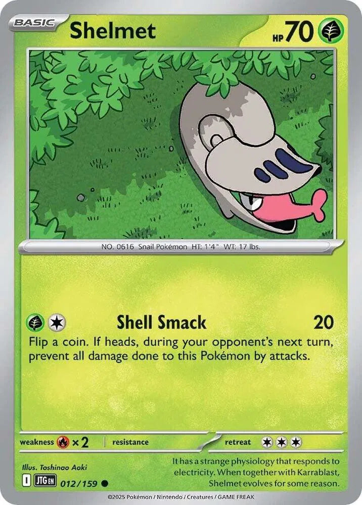 Shelmet 012/159 · Reverse Holofoil (Journey Together)