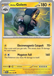 Alolan Golem 046/159 · Reverse Holofoil (Journey Together)