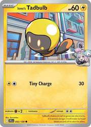 Iono's Tadbulb 052/159 · Reverse Holofoil (Journey Together)