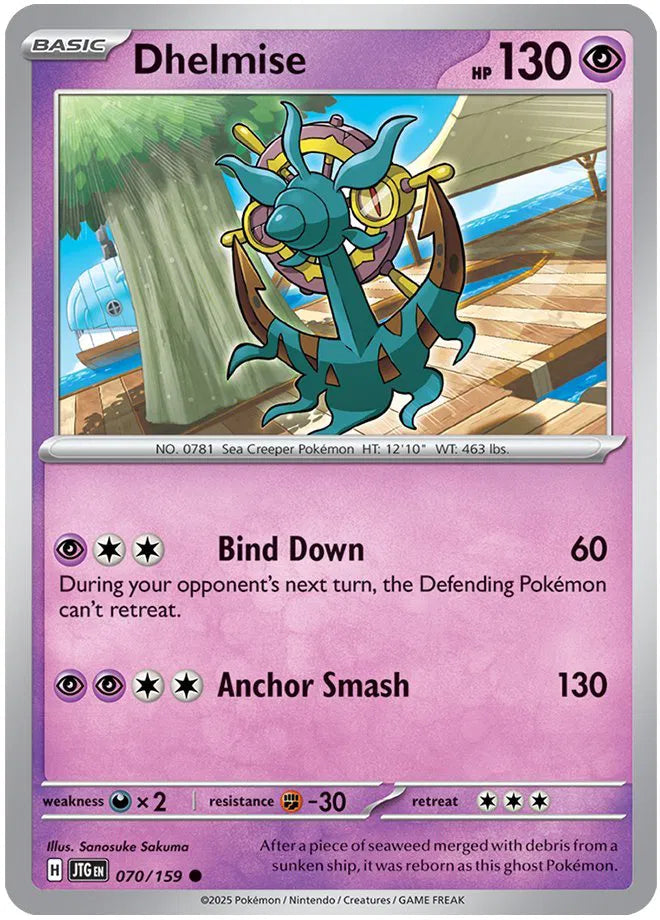 Dhelmise 070/159 · Reverse Holofoil (Journey Together)