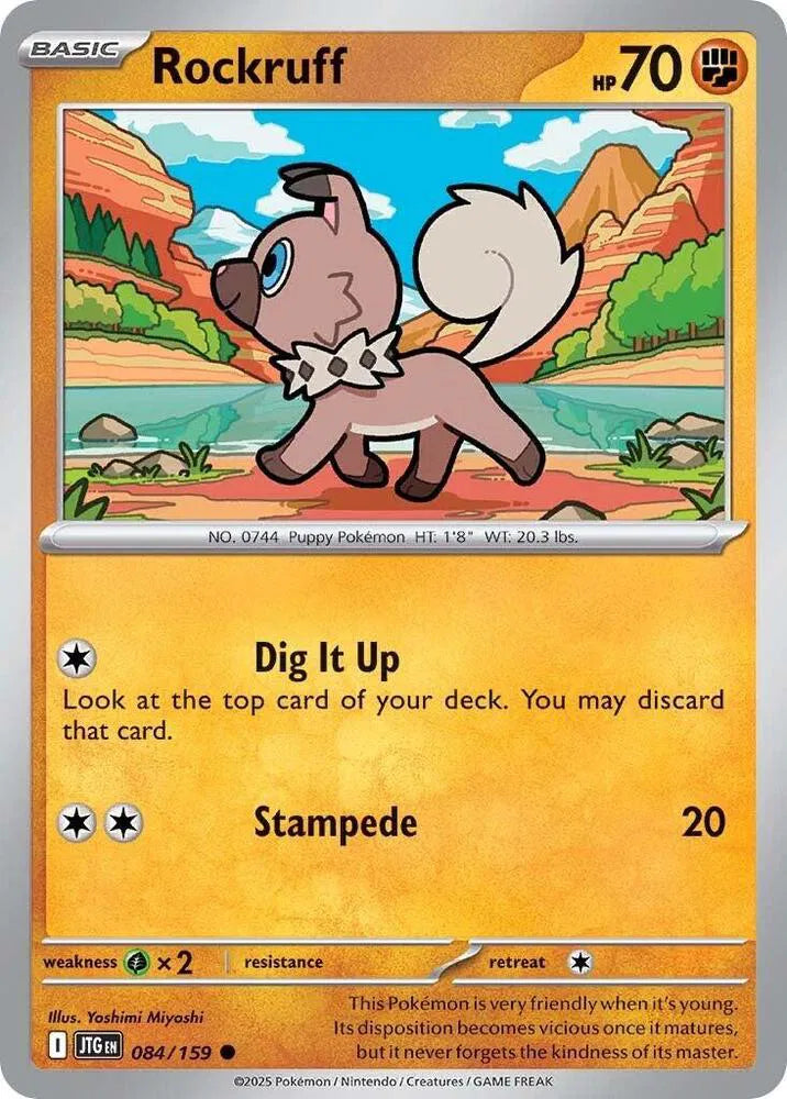 Rockruff 084/159 · Reverse Holofoil (Journey Together)