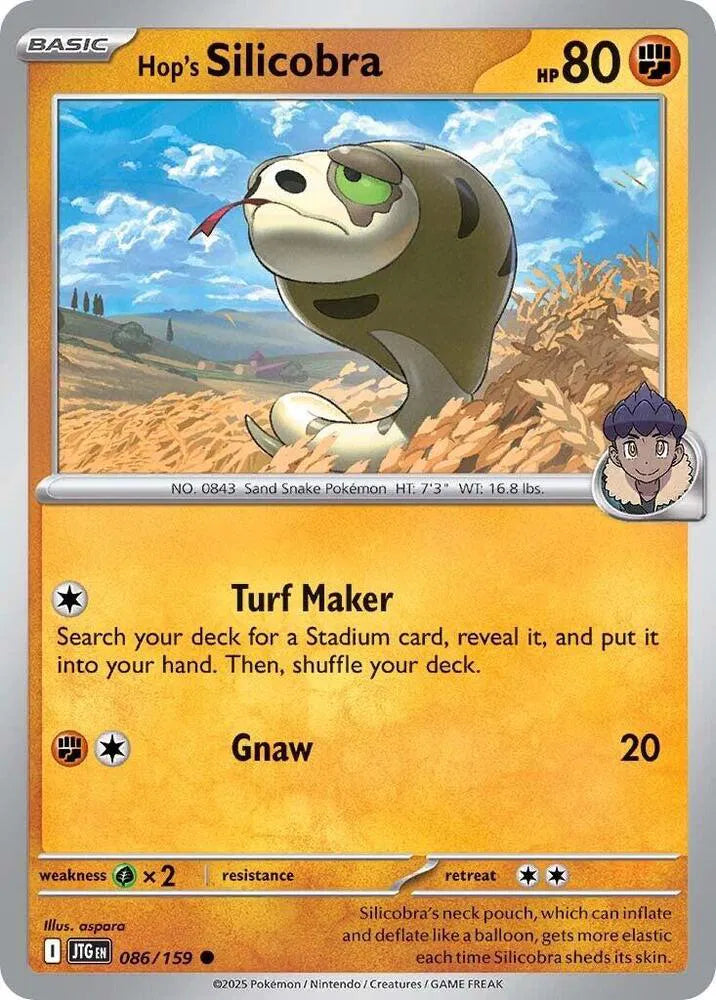 Hop's Silicobra 086/159 · Reverse Holofoil (Journey Together)