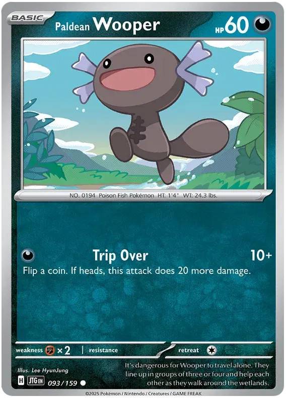 Paldean Wooper 093/159 · Normal (Journey Together)